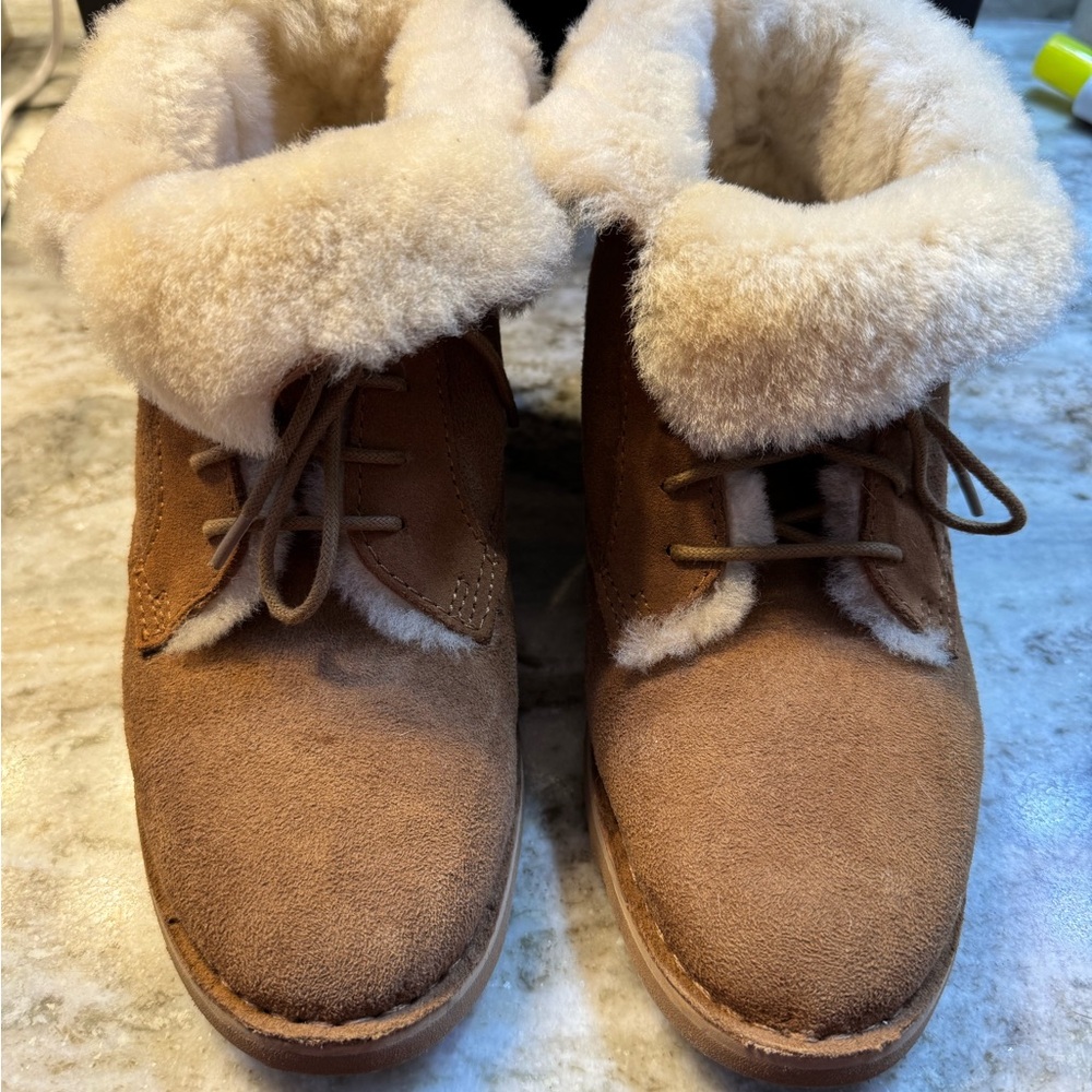UGG Tan Boots with Cream Lining
